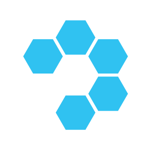 Baseworks circle logo hexagon white