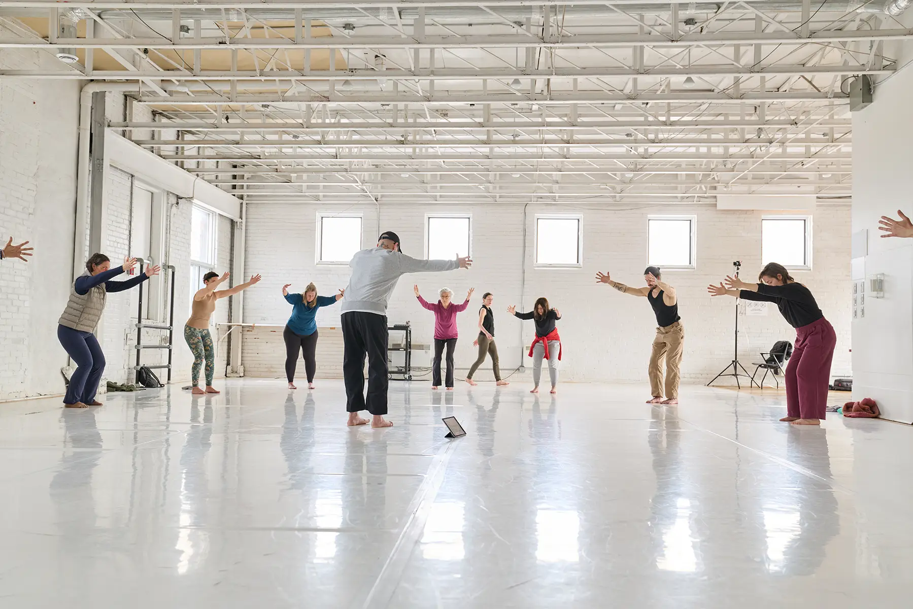 Baseworks Winter 2026 Study Group closing session at Circuit Est Centre Chorégraphique in Montreal